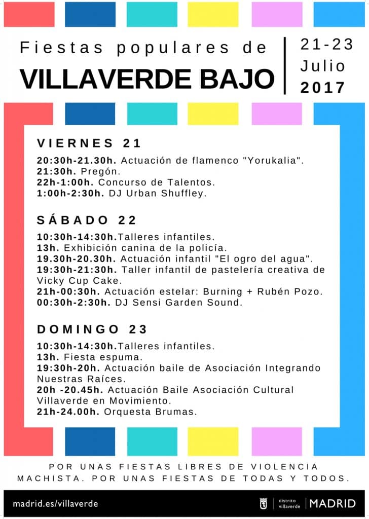 Programa de Fiestas de Villaverde Bajo