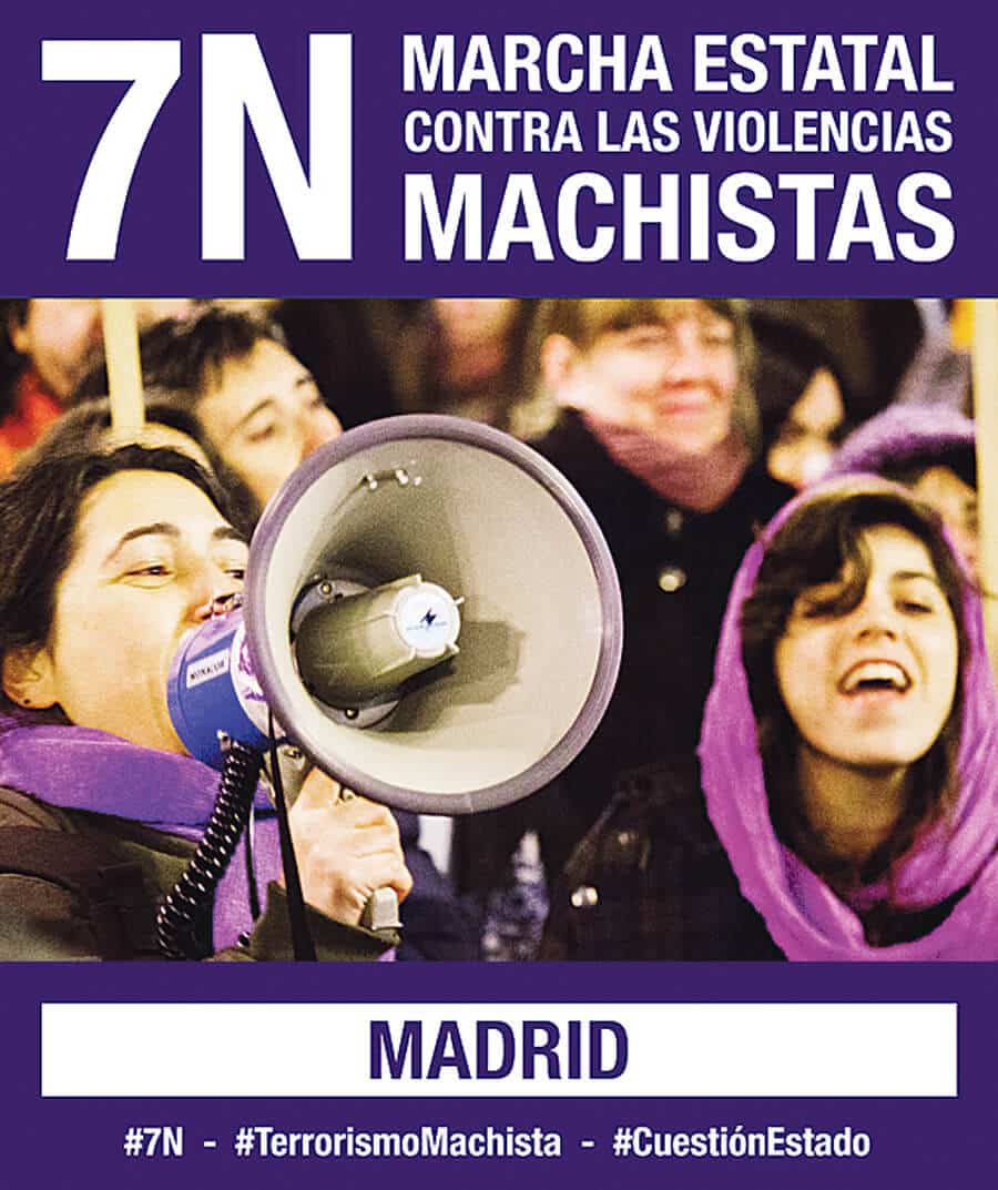 7 de noviembre: marcha estatal contra las violencias machistas