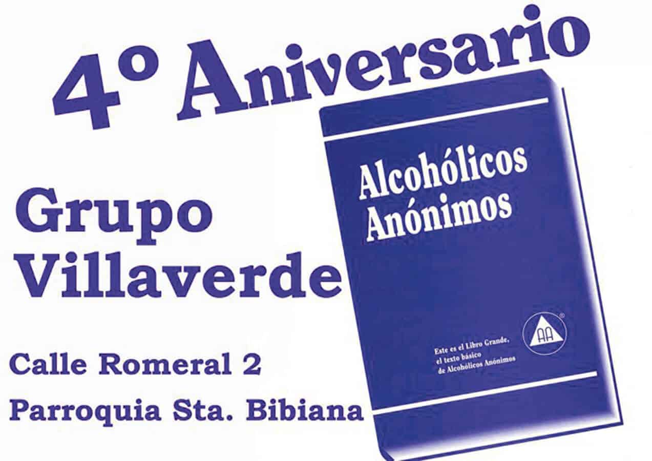 4º aniversario del grupo de Alcohólicos Anónimos de Villaverde