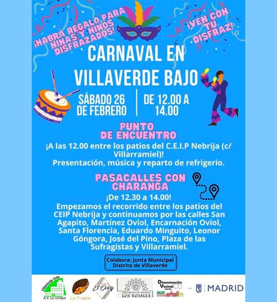 carnaval 2022 villaverde bajo