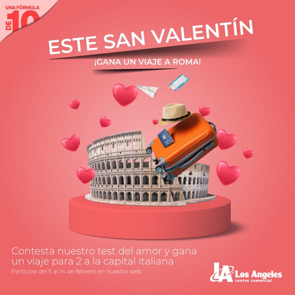 Los Ángeles sortea un viaje a Roma por San Valentín